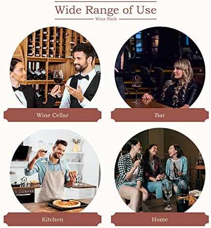 HomGarden 8 Tier Free Standing Wine Rack