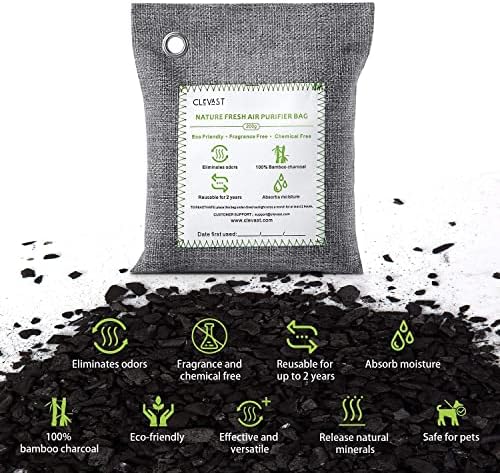 CLEVAST Bamboo Charcoal Air Purifying Bags Large 4200g