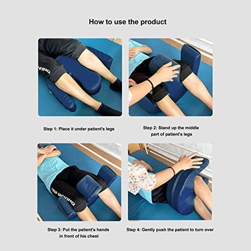 Septpenta Bedridden Elderly U Turn Pillow Multi-Functional Waterproof Blue