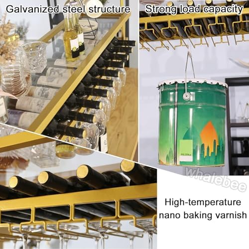 Whalebee Adjustable Wine Glass Holder with Drying Rack