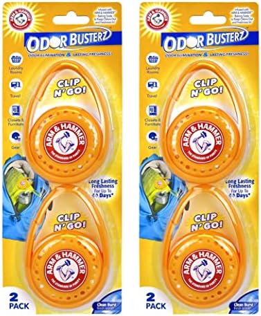 Arm Hammer Odor Busterz Clip N Go 4 Pack