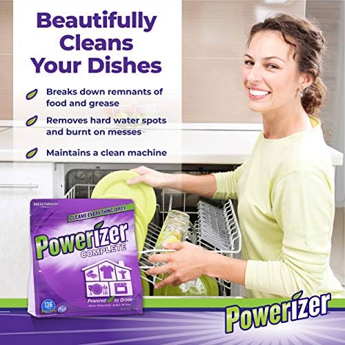 Powerizer 3 lb Laundry Dishwasher Powder Detergent