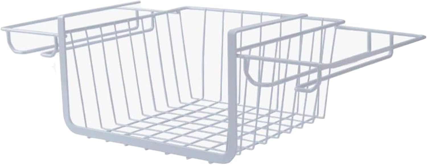 Wordfun Under Cabinet Stemware Rack Durable White Metal Hanger
