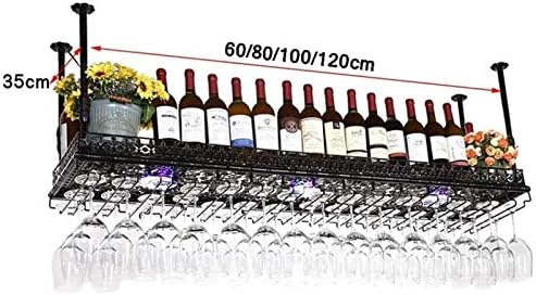Wall Mounted Wine Rack with Double Layers and Adjustable Height