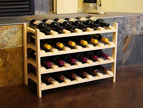 Creekside 24-Bottle Wine Shelves Pine - 12 Inch Deep Design