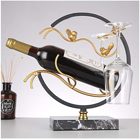 BOCbco Tabletop Wine Rack Holder - Iron Art Design