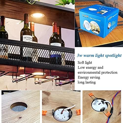 Ceiling Wine Rack Wall-Mounted Storage Shelf for Home Bar