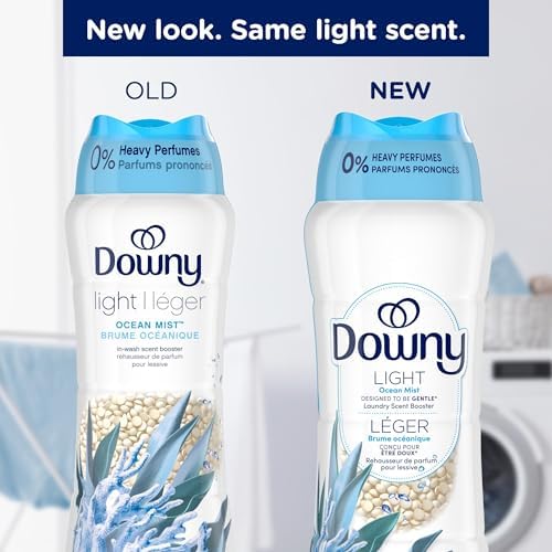 Downy Light Scent Booster Beads 24 oz Ocean Mist No Heavy Perfumes