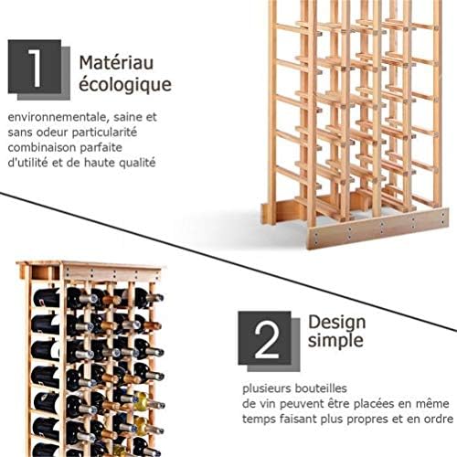 MaGiLL 6-Layer Bamboo Wine Rack with Wave Design