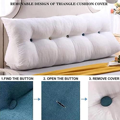 ZZYK Large Triangular Reading Pillow with Removable Cover