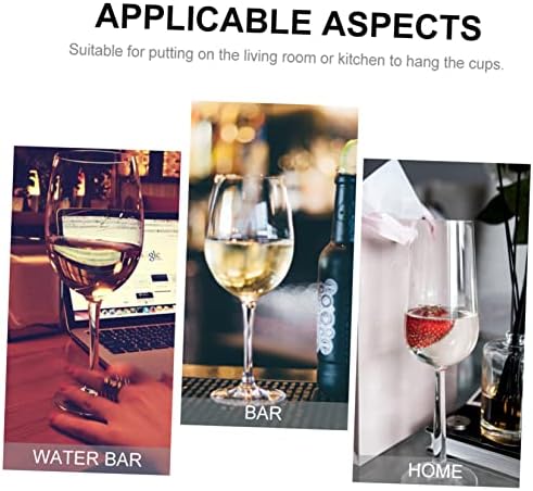 Zerodeko 1pc Sturdy Iron Wine Glass Holder