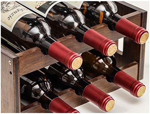 BOCbco Wall-Mounted Wine Rack for 6 Bottles and Glasses