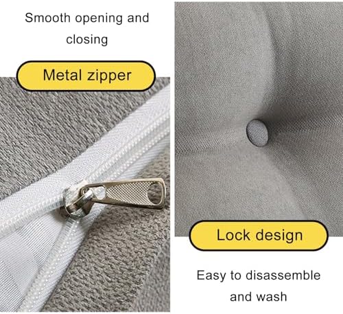 Thickened Triangular Headboard Pillow with Side Pocket and Removable Cover