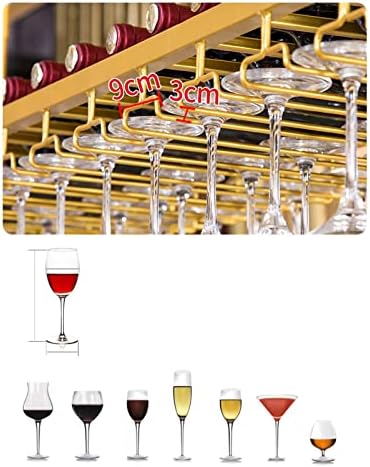 DASHADAO 1-Tier Wall-Mounted Wine Rack with Adjustable Height