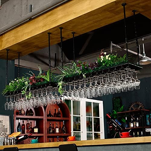 LUCEAE Ceiling Wine Rack with Adjustable Height 1
