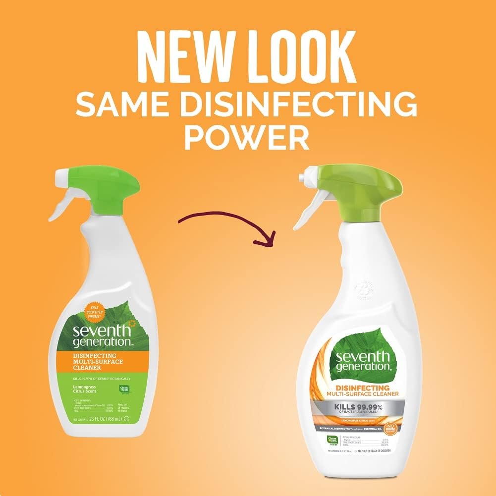 Seventh Generation Disinfecting Cleaner Lemongrass Citrus 26 fl oz