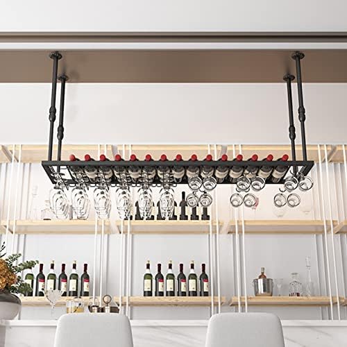 Suuim Adjustable Wine Rack with Stemware Holder