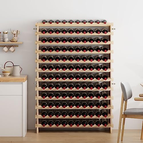 Sogesfurniture Floor Wine Racks 12 Tier Free Standing