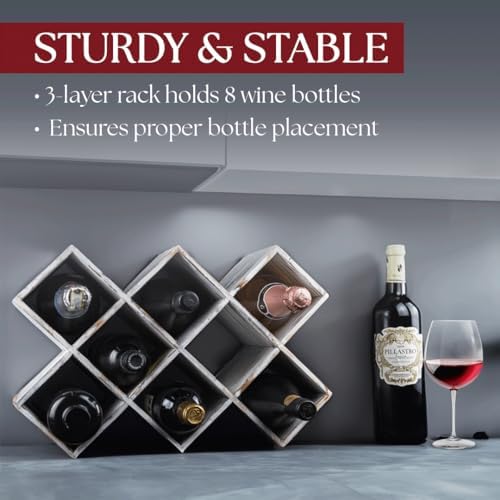 Penitent Man Trading Co Wooden Wine Rack