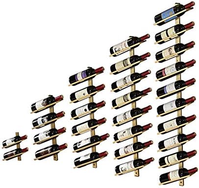 Wall-Mounted Wine Rack for 4 Bottles - Durable Iron Storage Shelf