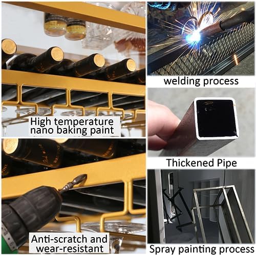 LIGUOYI Adjustable Wine Glass Hanger Rack