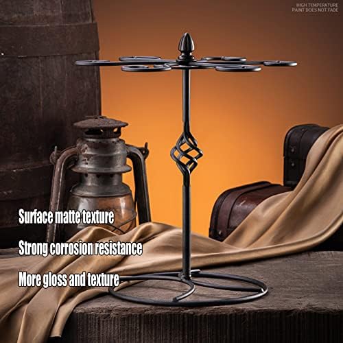WORDFUN Wine Glass Holder Metal Iron Matte Black