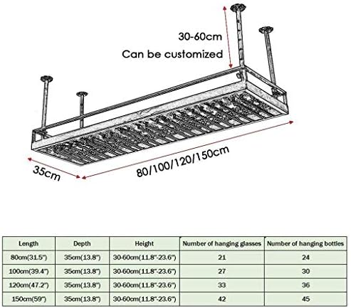 LUCEAE Wall-Mounted Wine Rack for Bar Kitchen Storage