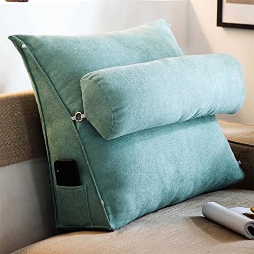 FNHY Portable Triangular Lumbar Pillow with Zipper - Coffee 45x45x20cm