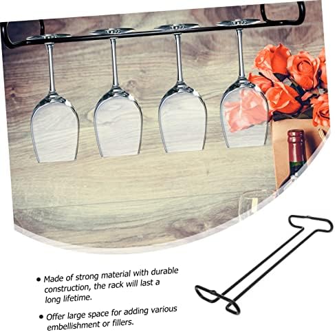 1Pc Creative Black Iron Wine Glass Hanger Rack 1