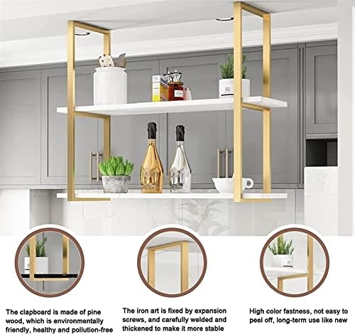 Ceiling Wine Rack - Retro Hanging Storage Shelf