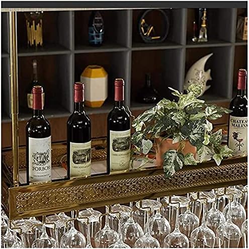 Stainless Steel Wall-Mounted Wine Rack with Glass Holder 1