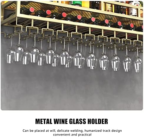 LUCEAE Wall Wine Rack with LED Light 80x30cm