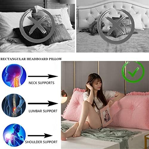 ZZYK Large Velvet Reading Pillow 70 Pink