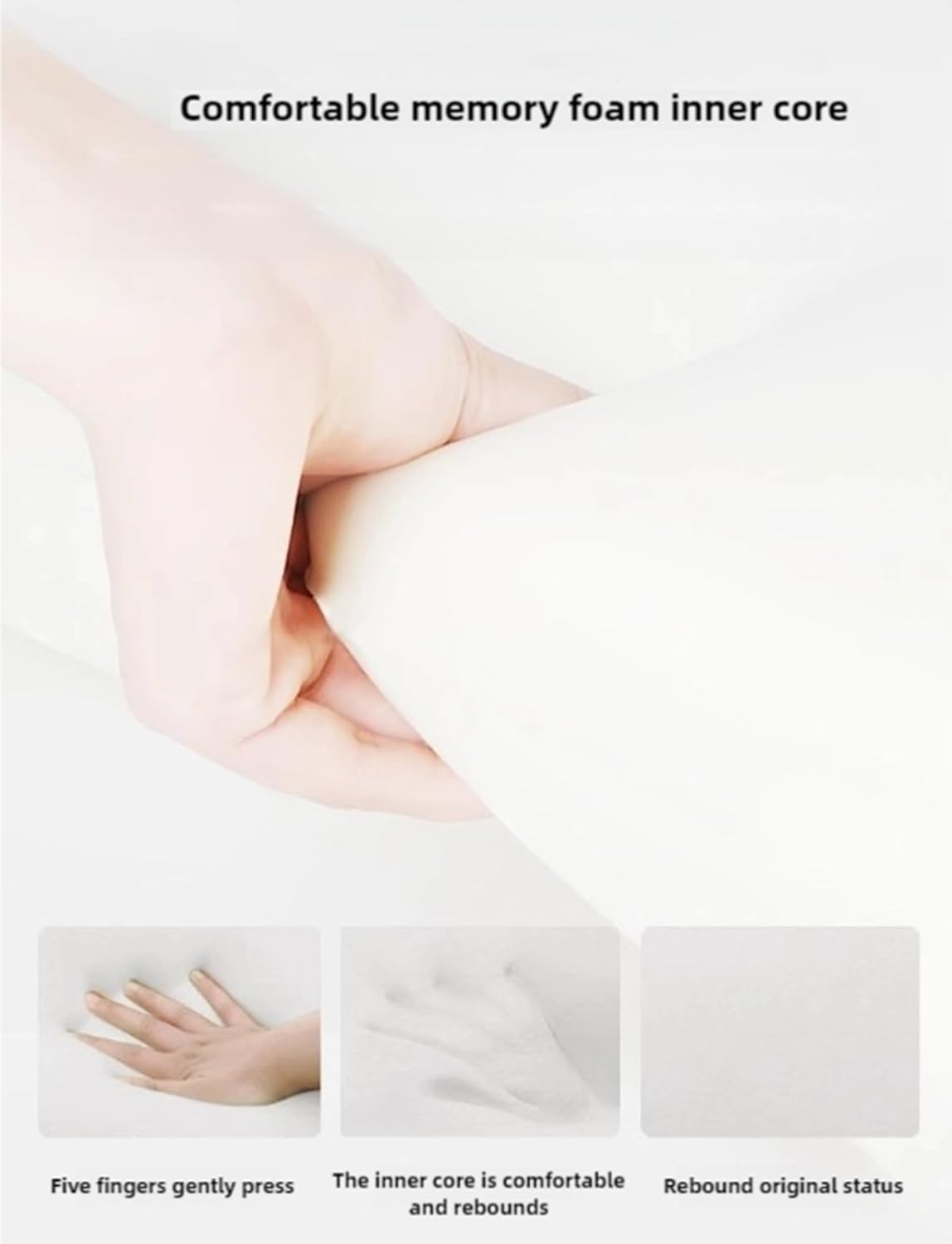 Slow Rebound Memory Foam Pillow for Reading and Posture Support