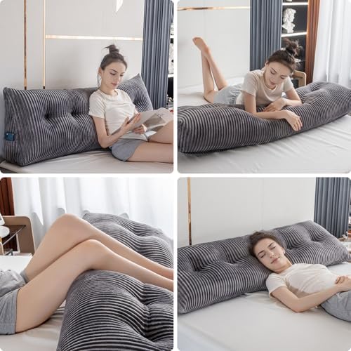 Activance Large Triangular Headboard Pillow with Removable Cover