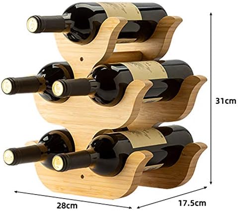 BOCbco Tabletop Wine Rack Holder for 5 Bottles