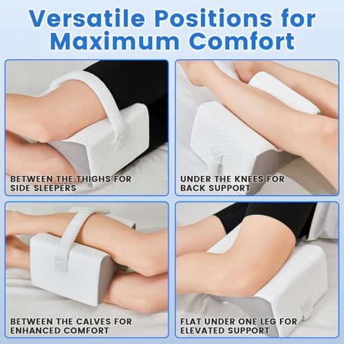 Knee Pillow for Side Sleepers Sciatica Relief Hip and Back Support
