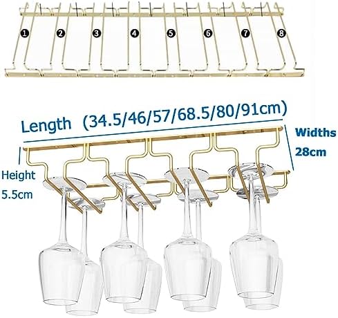 SAGIDAR Wine Glass Rack in 3 Sizes for Kitchen Use