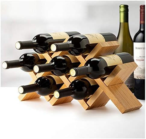BOCbco Tabletop Wine Rack - 7 Bottle Capacity - Modern Stylish Design