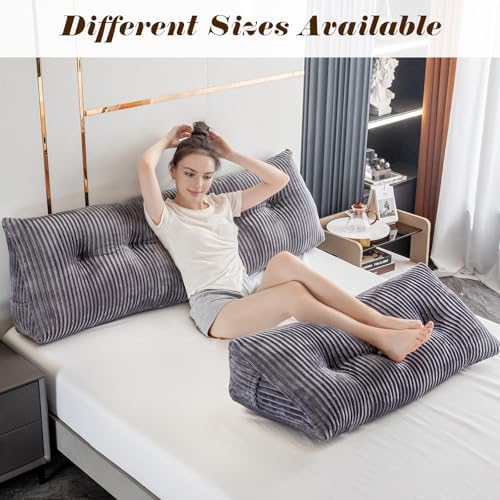 Activance Large Triangular Headboard Pillow with Removable Cover