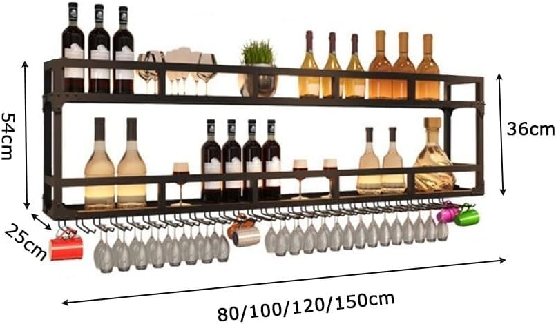 SilteD Wall-Mounted Wine Rack Metal Holder 1