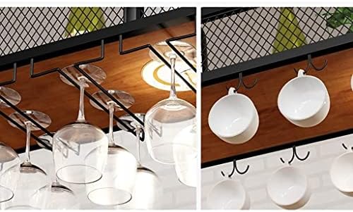 Ceiling Wine Rack Wall-Mounted Storage Shelf for Home Bar