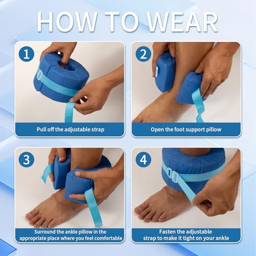 2Pcs Heel Protector for Pressure Sores and Foot Support