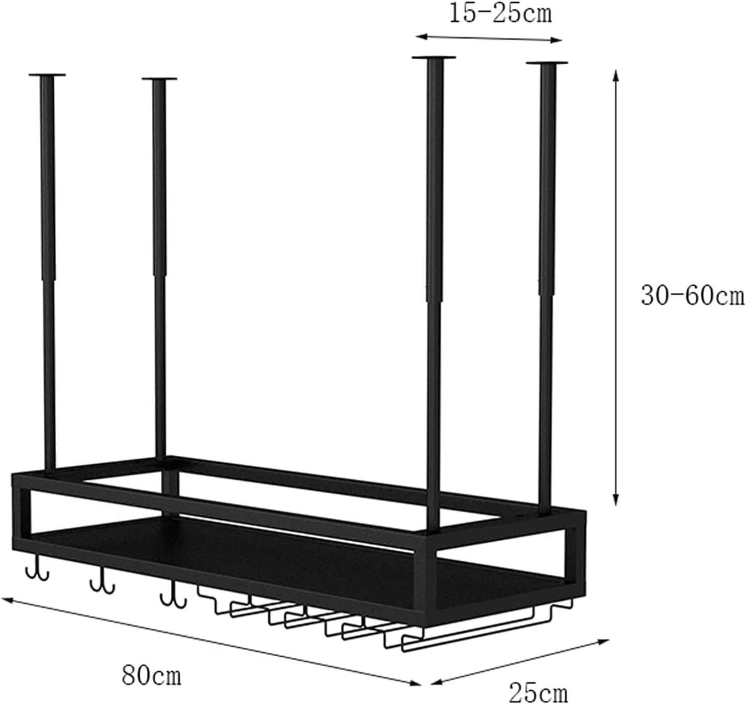 ALDEPO Upside Down Wine Rack - Space-Saving Ceiling Storage