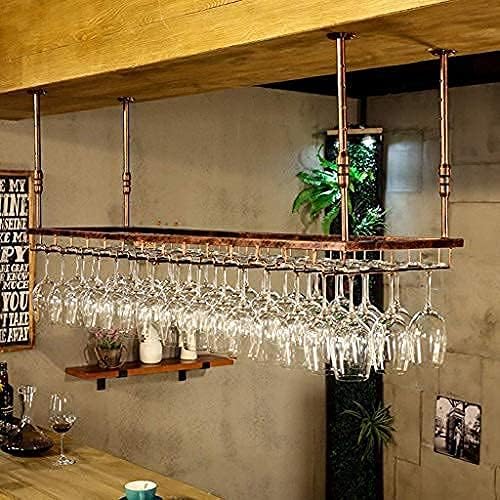 Vintage Rustic Wine Rack Ceiling Mount