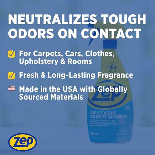 Zep Air and Fabric Odor Eliminator - 32 oz Pack of 4