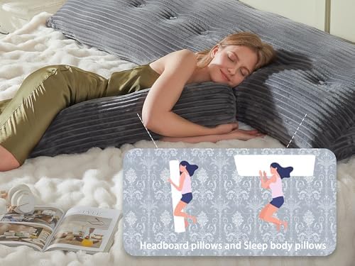 AmyWtb Headboard Pillow with Removable Cover
