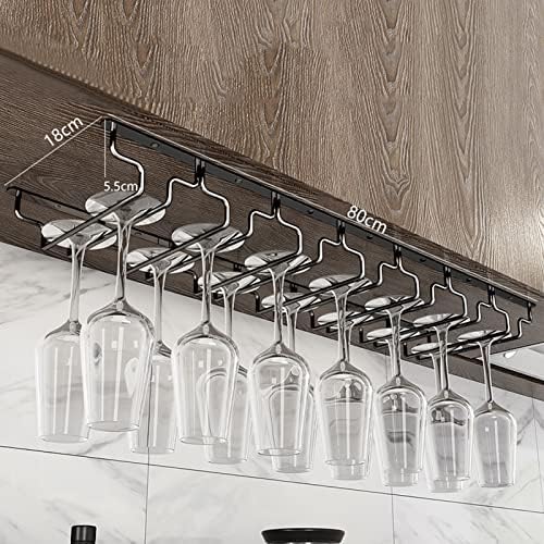 DTDMY Wine Glasses Rack Under Cabinet