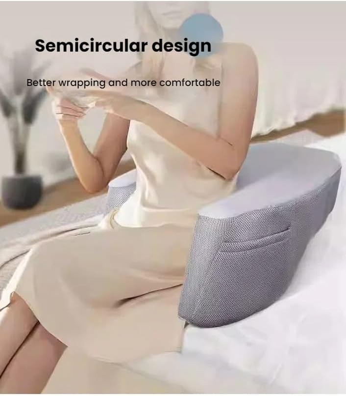 Memory Foam Reading Pillow with Lap Desk Support