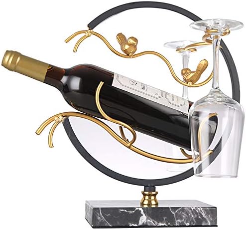 BOCbco Tabletop Wine Rack Holder - Iron Art Design